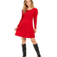 Vestido suéter canelado feminino Style &amp; Co, vermelho, tamanho pequeno L