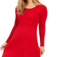 Vestido suéter canelado feminino Style &amp; Co, vermelho, tamanho pequeno L