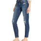 Jeans feminino Silver Jeans Co. Moulant 721 à Taille Haute Et à Fini Usé Pour Femmes Azul Tamanho 29