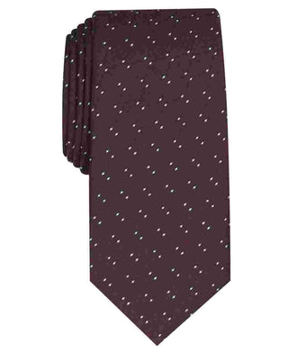 Gravata Alfani Masculina Slim Geométrica Vinho Tamanho Regular