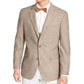 Blazer masculino Tommy Hilfiger Trevor Woven Plaid de dois botões, bege, tamanho 44