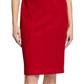 Vestido feminino Anne Klein de camurça MIDI, vermelho, tamanho 6