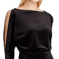 Vestido de coquetel Ralph Lauren feminino com glitter, manga comprida, decote em joia, comprimento até o joelho, preto, tamanho 18