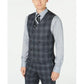 Colete Ralph Lauren Masculino Xadrez Trespassado Cinza Escuro Tamanho Médio