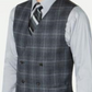 Colete Ralph Lauren Masculino Xadrez Trespassado Cinza Escuro Tamanho Médio