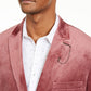 Blazer masculino de veludo grande e alto, slim fit, dois botões, vinho, tamanho XLT, da INC International Concepts