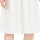 Saia midi de crepe Calvin Klein Scuba feminina, branca, tamanho 16