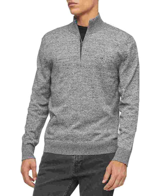 Calvin Klein Men's 1/4 Zip Sweater Gray Size Medium