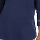 Camiseta feminina Karen Scott com acabamento em viés, azul, tamanho pequeno GG