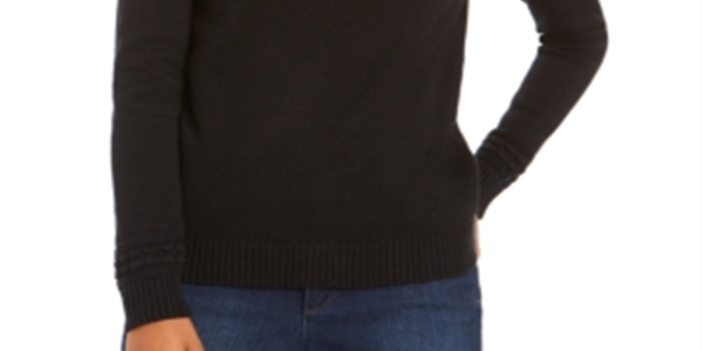 Suéter feminino de malha lurex Charter Club marrom tamanho pequeno G