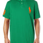 Polo Ralph Lauren Masculino com Gola Patchwork Verde Tamanho XX-G