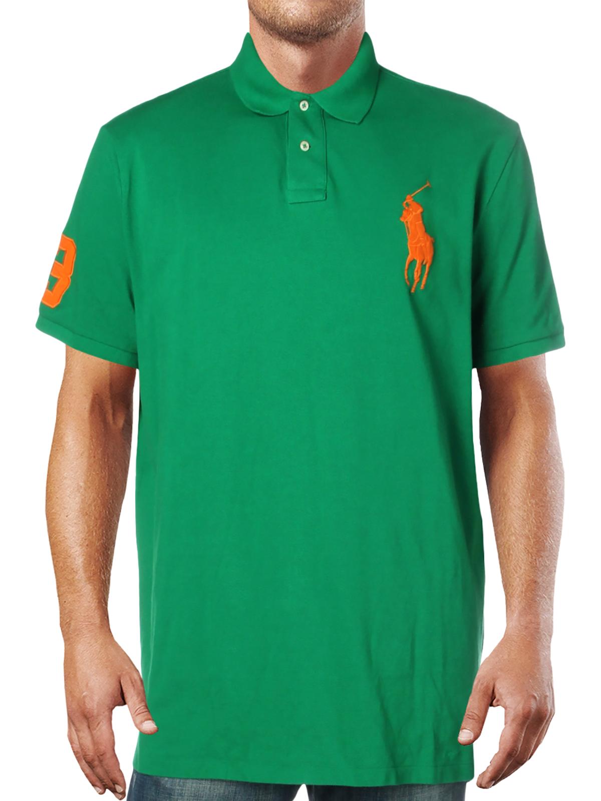 Polo Ralph Lauren Masculino com Gola Patchwork Verde Tamanho XX-G
