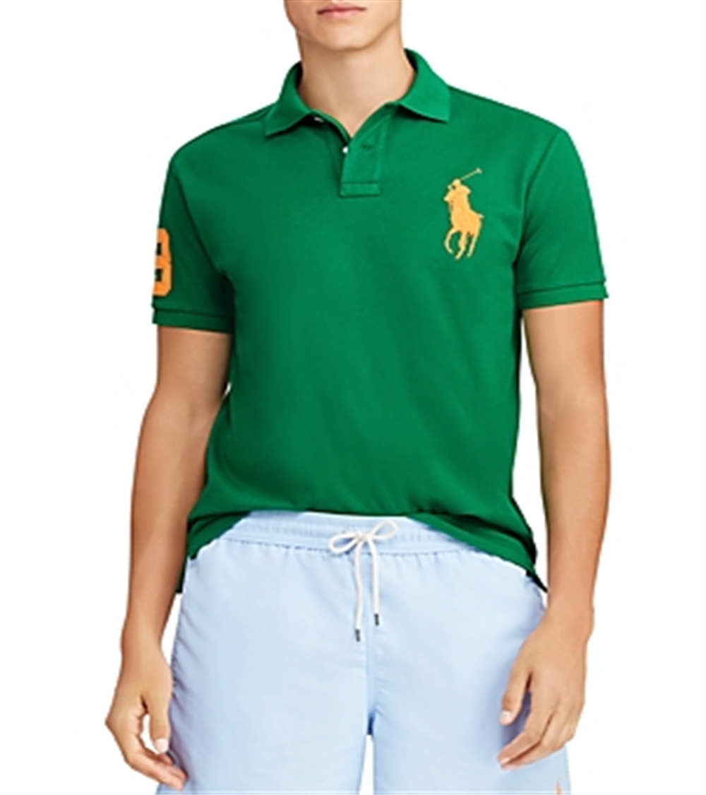 Polo Ralph Lauren Masculino com Gola Patchwork Verde Tamanho XX-G