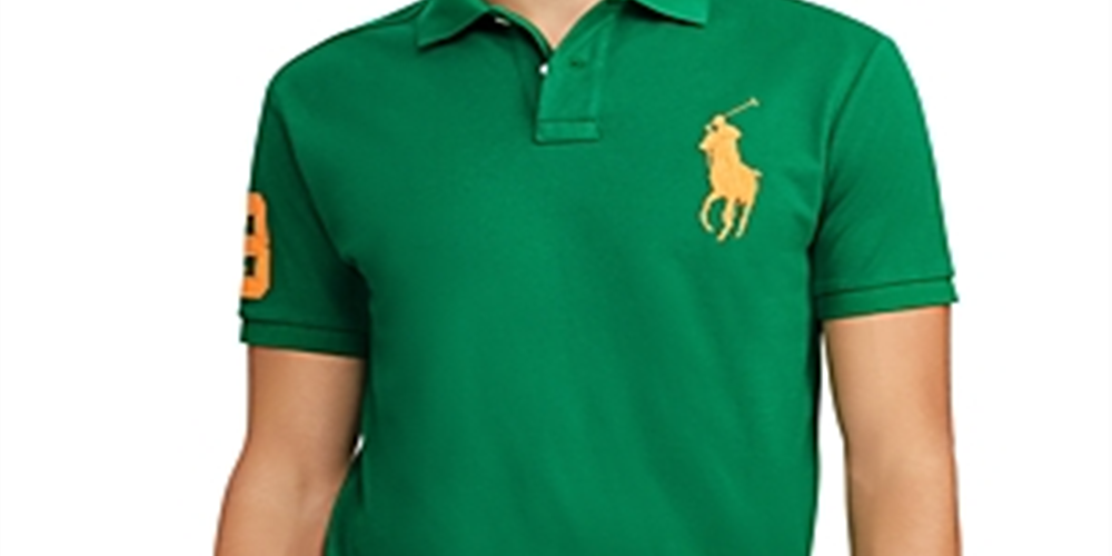 Polo Ralph Lauren Masculino com Gola Patchwork Verde Tamanho XX-G