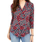 Blusa feminina Charter Club manga 3/4 azul tamanho X-S