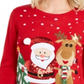 Karen Scott Suéter Feminino Papai Noel Amigável Vermelho Tamanho Pequeno G