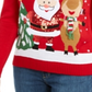 Karen Scott Suéter Feminino Papai Noel Amigável Vermelho Tamanho Pequeno G