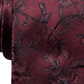 Gravata de seda floral masculina Ryan Seacrest Distinction Glendo vermelha tamanho regular