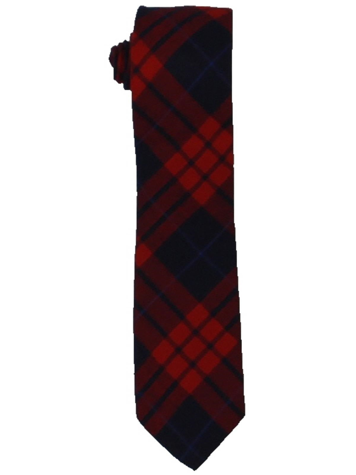 Gravata profissional xadrez cravo masculina Bar III vermelha tamanho regular