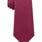 Gravata de seda masculina Michael Kors vermelha tamanho regular