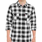 Camisa de flanela xadrez Buffalo masculina Levi's, branca, tamanho XX-G