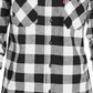 Camisa de flanela xadrez Buffalo masculina Levi's, branca, tamanho XX-G