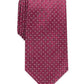 Gravata fina geométrica vermelha masculina Perry Ellis, tamanho regular