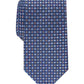 Gravata fina geométrica azul masculina Perry Ellis, bege, tamanho regular