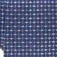 Gravata fina geométrica azul masculina Perry Ellis, bege, tamanho regular