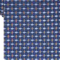Gravata fina geométrica azul masculina Perry Ellis, bege, tamanho regular