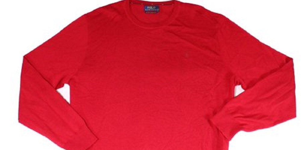 Suéter Ralph Lauren Masculino Gola Redonda Pequena Lã Lisa Tamanho P