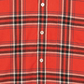 Camisa esportiva masculina Billy Reid Kirby Slim Fit com botões, vermelha, bege, tamanho XX-G