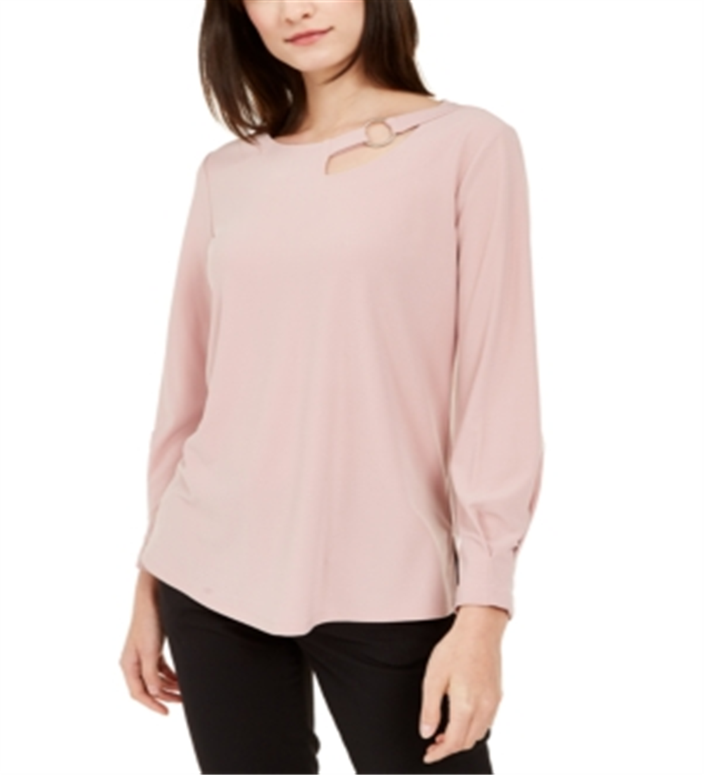 Blusa Alfani Feminina Recortada Rosa Tamanho Petite XL