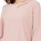 Blusa Alfani Feminina Recortada Rosa Tamanho Petite XL