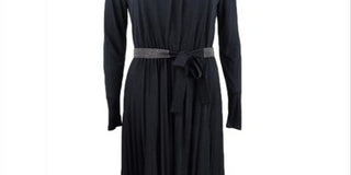 Vestido plissado midi Marella Zufolo feminino, preto, tamanho M