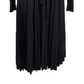 Vestido plissado midi Marella Zufolo feminino, preto, tamanho M