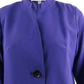 Casaco feminino liso roxo Kasper, tamanho 6
