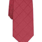 Gravata Alfani Masculina Windowpane Vinho Tamanho Regular