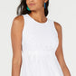 Vestido midi de renda feminino Alfani, branco, tamanho 14, pequeno