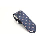 Gravata Masculina Bar III Santa Pug Repetição Skinny Slim Azul Marinho Tamanho Regular