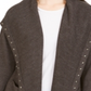 Cardigan feminino com capuz e tachas Style &amp; Co, cinza, tamanho pequeno G