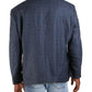 Blazer de lã estampado xadrez masculino Ralph Lauren, azul, tamanho 46
