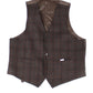 Colete xadrez marrom clássico masculino Ralph Lauren tamanho 46 REG