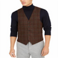 Colete xadrez marrom clássico masculino Ralph Lauren tamanho 46 REG