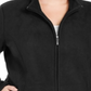 Jaqueta esportiva feminina Karen Scott Plus Zeroproof Fleece preta tamanho -0X