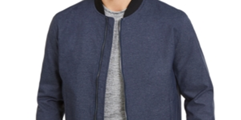 Jaqueta Bomber Masculina Alfani Azul Tamanho Médio