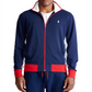Jaqueta de corrida Ralph Lauren masculina de algodão grande e alto, azul marinho, tamanho 3X