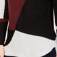 Suéter feminino colorblock INC International Concepts, tamanho vinho, pequeno e grande