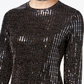 Vestido justo com bolinhas Disco Dot da B Darlin Junior, preto, tamanho 0