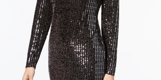 Vestido justo com bolinhas Disco Dot da B Darlin Junior, preto, tamanho 0